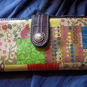 Fossil Multicolor Patchwork Women's Wallet